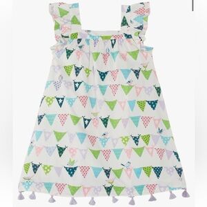 Hatley | Flutter Sleeve Poplin Dress | 4T